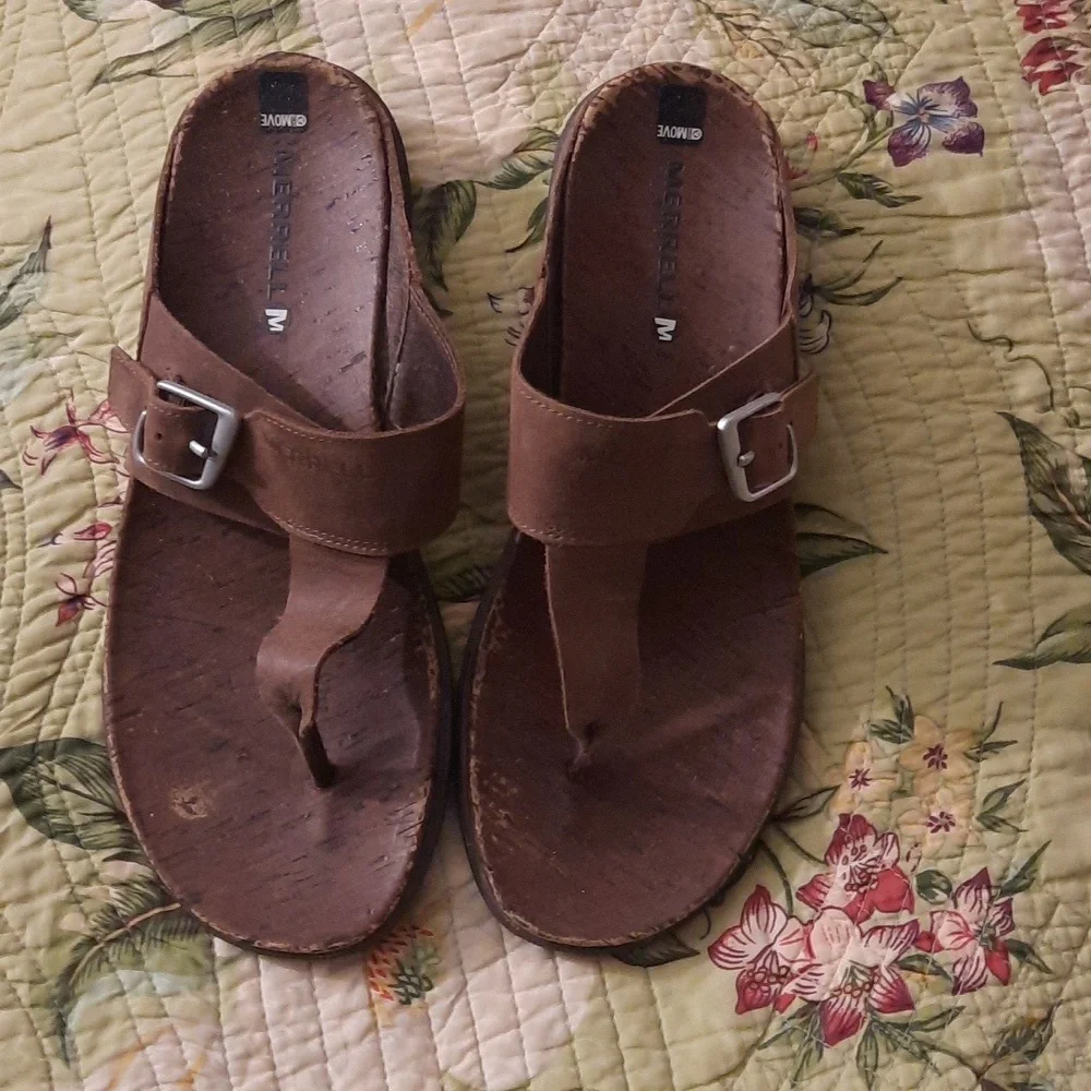 Merrell Move Leather Sandals - Picture 3 of 7